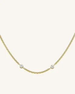 Rosefield 2 Birthstone Necklace New