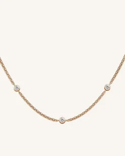 Rosefield 3 Birthstone Necklace New