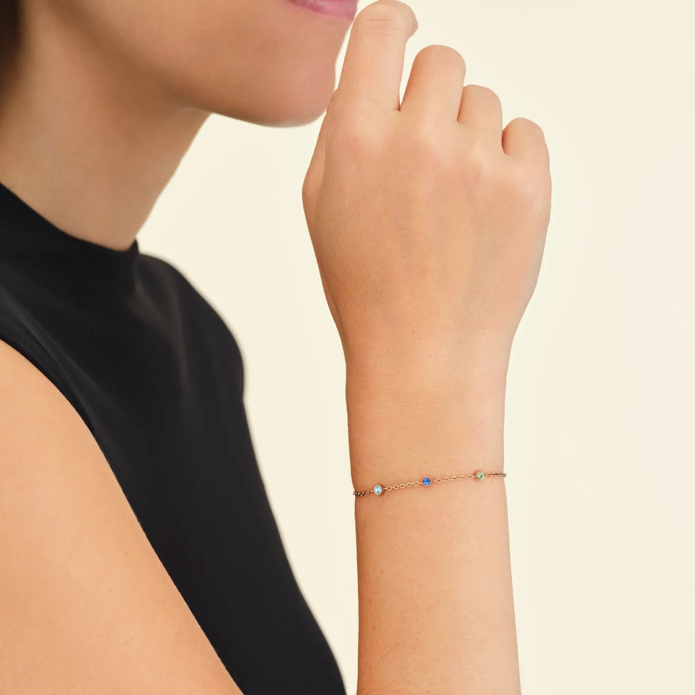 Rosefield 3 Charm Bracelet Clearance