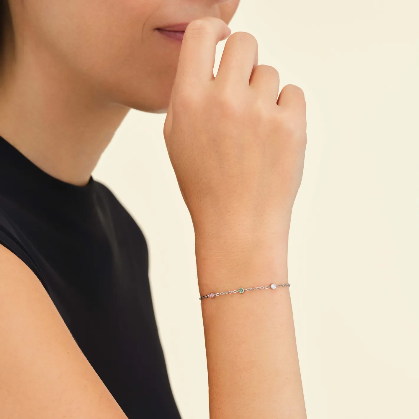 Rosefield 3 Charm Bracelet Clearance