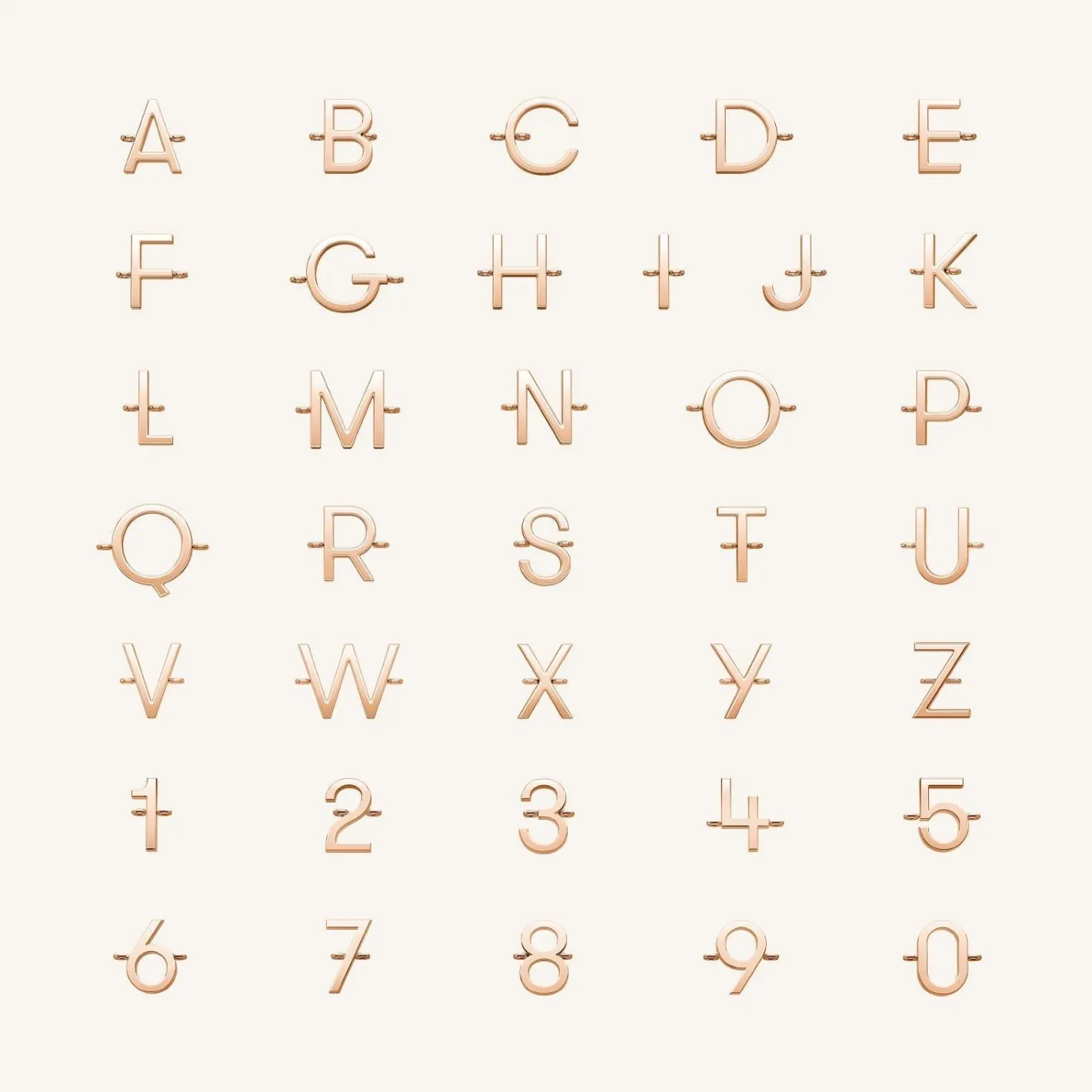 Rosefield 1 Charm Necklace Fashion