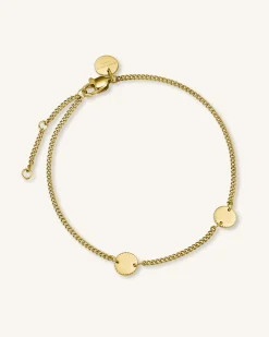 Rosefield 2 Coin Bracelet Clearance