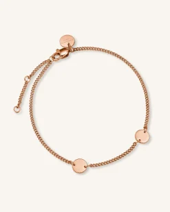Rosefield 2 Coin Bracelet Clearance