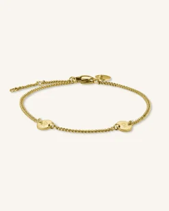 Rosefield 2 Coin Bracelet Clearance