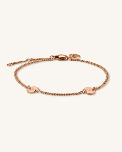 Rosefield 2 Coin Bracelet Clearance