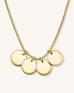 Rosefield 4 Coin Charm Necklace Online