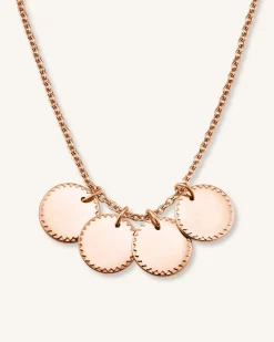 Rosefield 4 Coin Charm Necklace Online