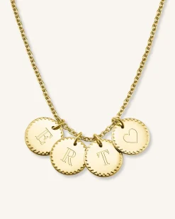 Rosefield 4 Coin Charm Necklace Online