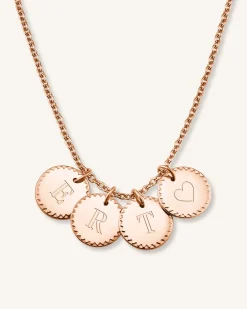 Rosefield 4 Coin Charm Necklace Online