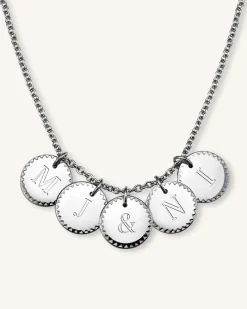Rosefield 5 Coin Charm Necklace Hot