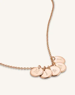 Rosefield 5 Coin Charm Necklace Hot