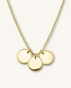 Rosefield 3 Coin Charm Necklace Sale