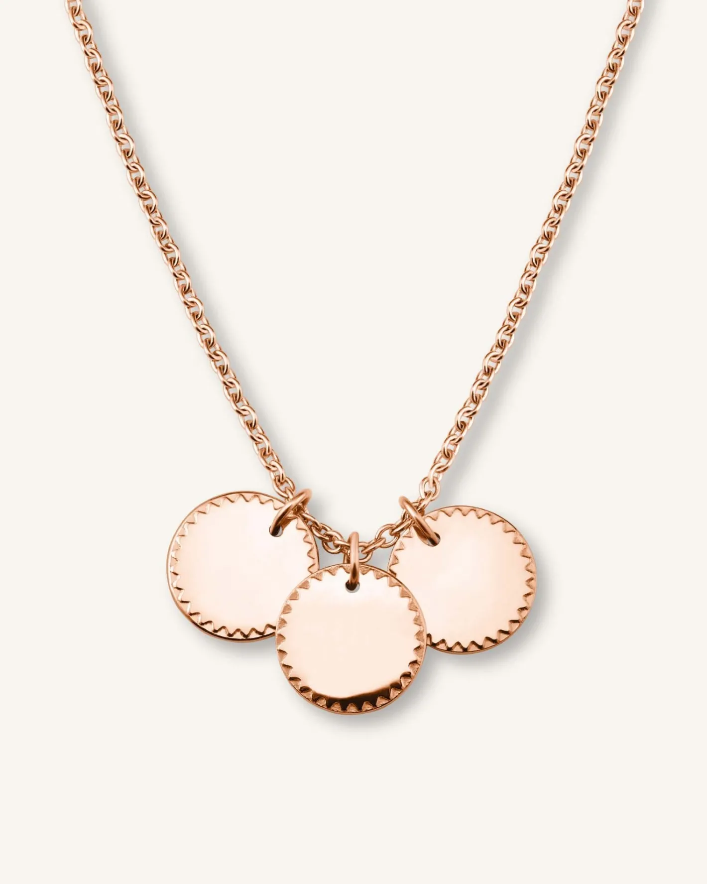 Rosefield 3 Coin Charm Necklace Sale