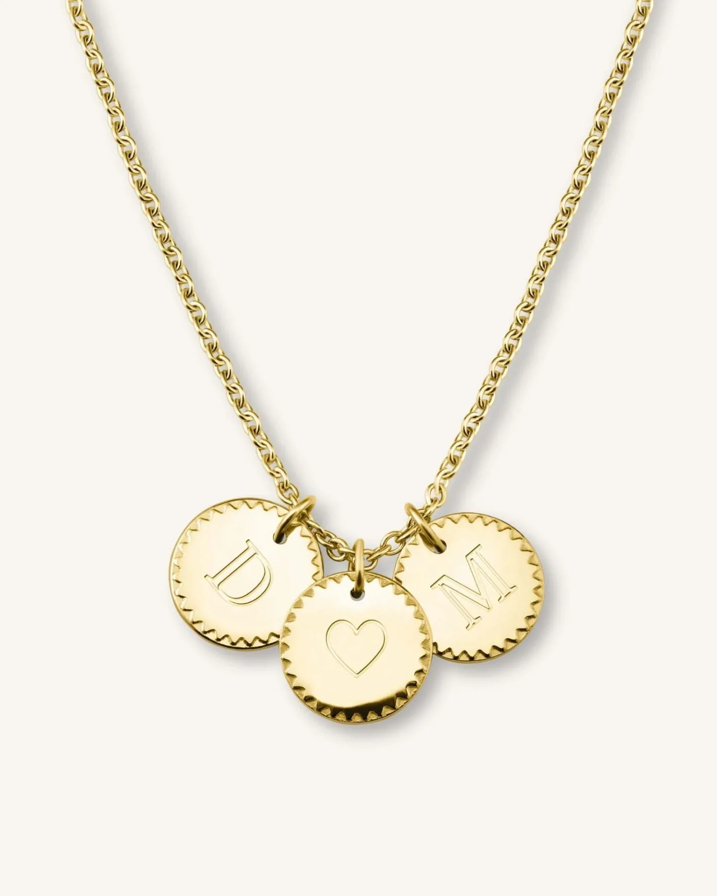 Rosefield 3 Coin Charm Necklace Sale