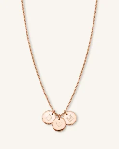 Rosefield 3 Coin Charm Necklace Sale