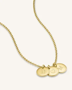 Rosefield 3 Coin Charm Necklace Sale