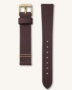 Rosefield Aubergine Gold Strap Discount