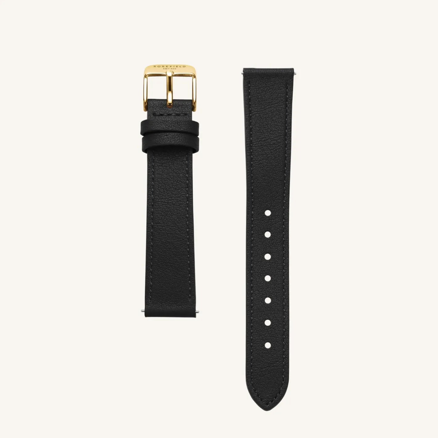 Rosefield Black Leather Strap Best