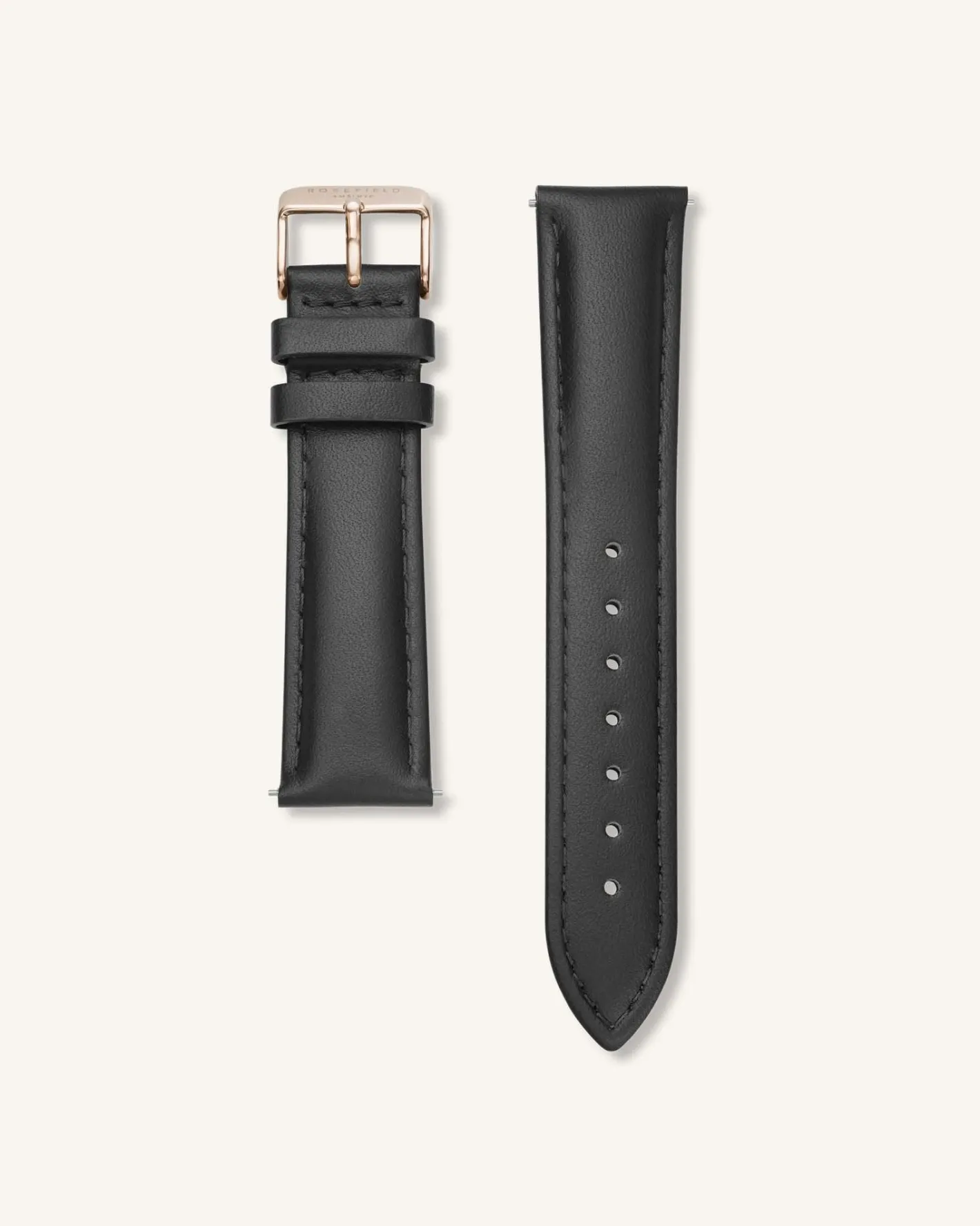 Rosefield Black Rose gold Strap Best