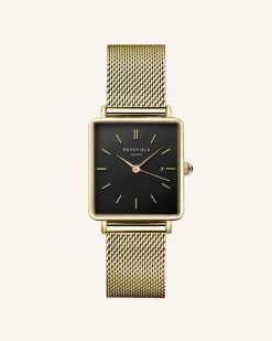 Rosefield Boxy Black Gold Mesh New