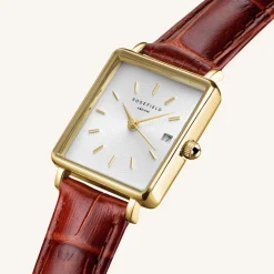 Rosefield Boxy XS Brown Leather New