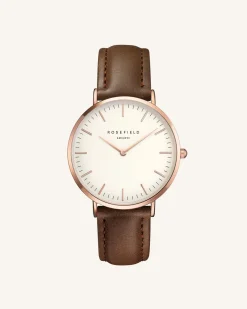 Rosefield Brown Rose gold Strap Hot