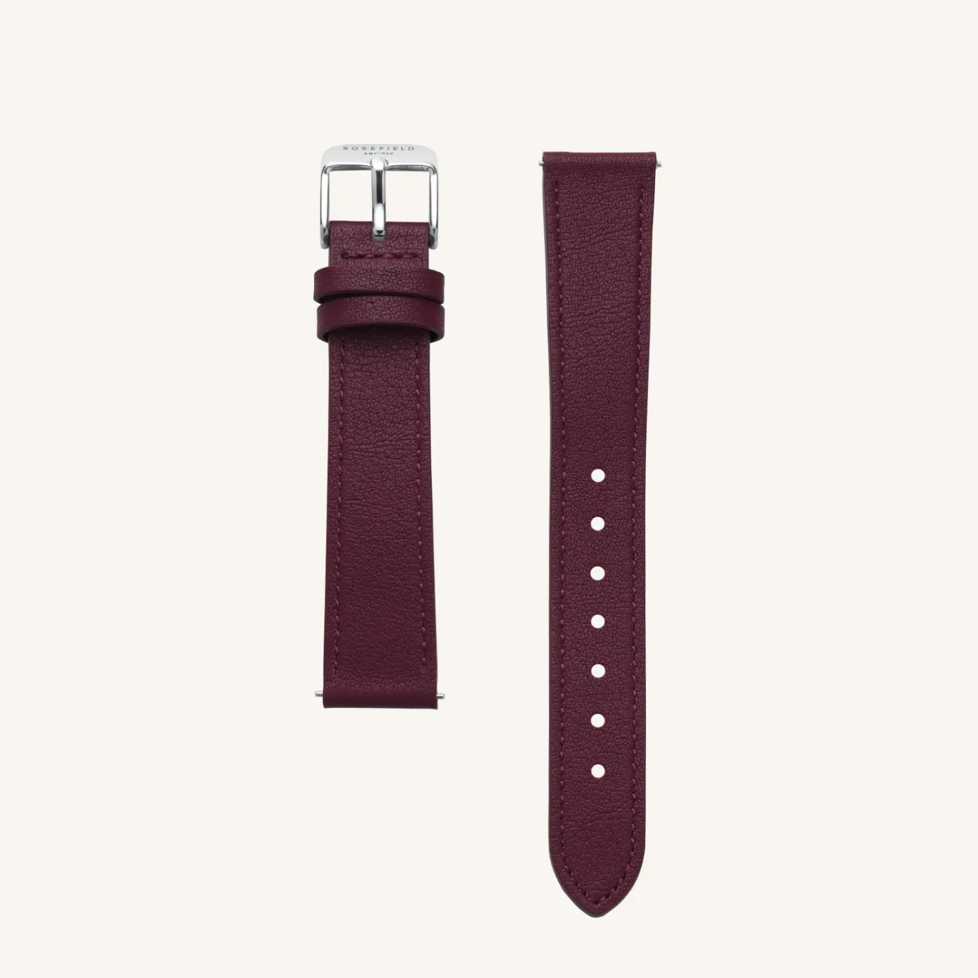 Rosefield Burgundy Leather Strap Clearance
