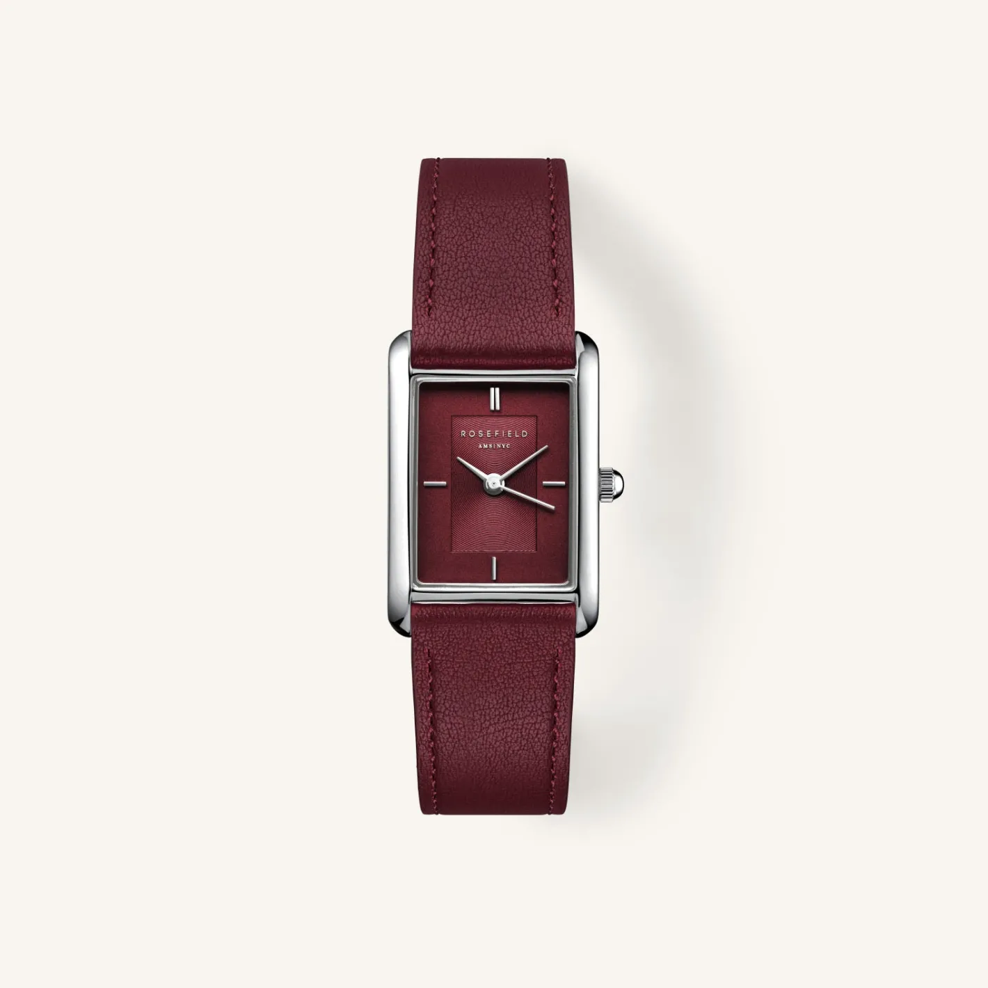 Rosefield Burgundy Leather Strap Clearance
