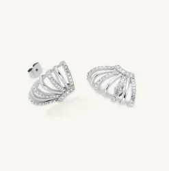 Rosefield Caged Crystal Earrings Fashion