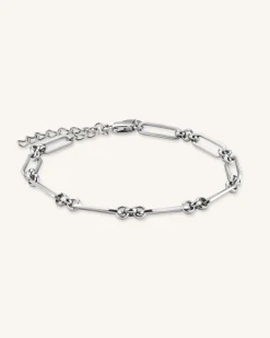Rosefield Chunky Bracelet Silver Sale
