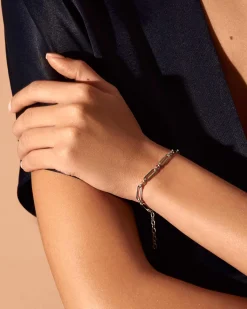 Rosefield Chunky Bracelet Silver Sale