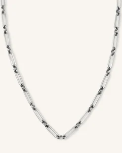 Rosefield Chunky Necklace Silver Sale
