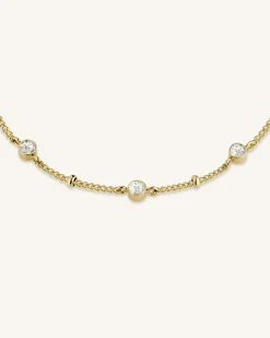 Rosefield Crystal Bracelet Gold Clearance