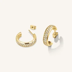 Rosefield Crystal Hoops Outlet
