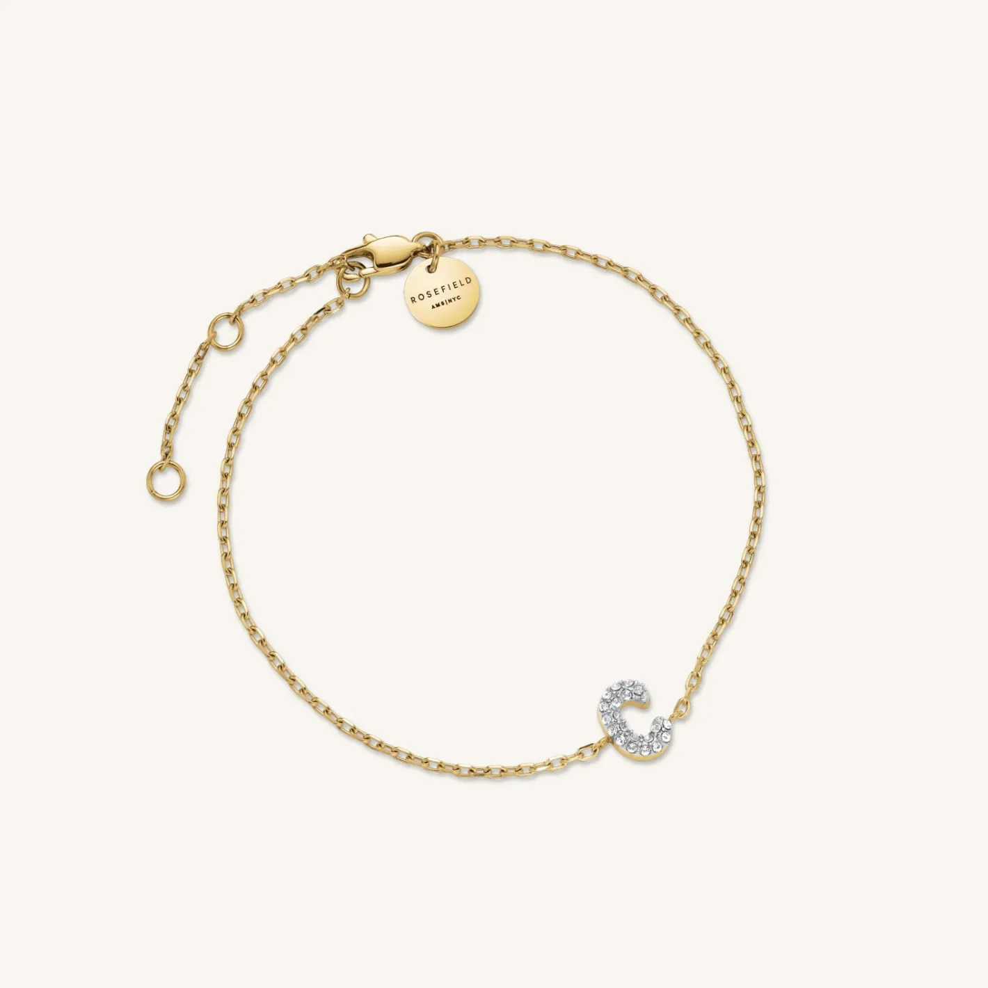 Rosefield Crystal Letter C Bracelet Sale