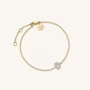 Rosefield Crystal Letter D Bracelet Online
