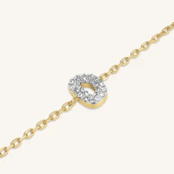 Rosefield Crystal Letter D Bracelet Online