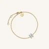 Rosefield Crystal Letter H Bracelet Hot