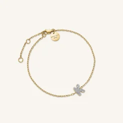 Rosefield Crystal Letter K Bracelet Outlet