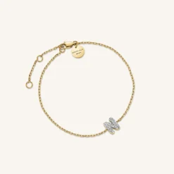Rosefield Crystal Letter N Bracelet Online