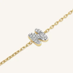 Rosefield Crystal Letter N Bracelet Online