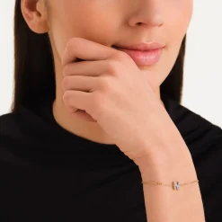 Rosefield Crystal Letter N Bracelet Online