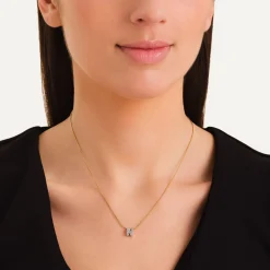 Rosefield Crystal Letter N Necklace Fashion