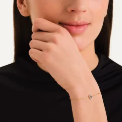 Rosefield Crystal Letter O Bracelet New