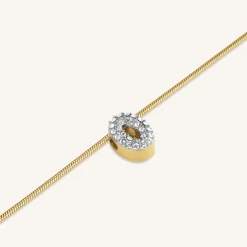 Rosefield Crystal Letter O Necklace Sale