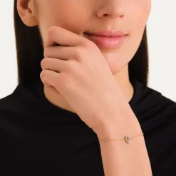 Rosefield Crystal Letter Q Bracelet Clearance