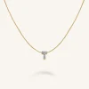 Rosefield Crystal Letter T Necklace Fashion