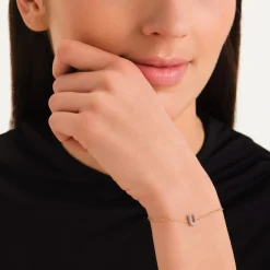 Rosefield Crystal Letter U Bracelet Fashion