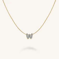 Rosefield Crystal Letter W Necklace Online