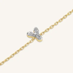 Rosefield Crystal Letter Y Bracelet Hot